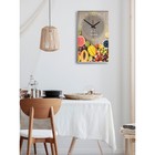 Часы-картина настенные, для кухни, "Тропические фрукты", плавный ход, 57 х 35 х 4 см - Фото 3