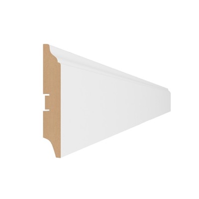 Плинтус напольный МДФ «100B», 16×100×2000 мм, цвет белый