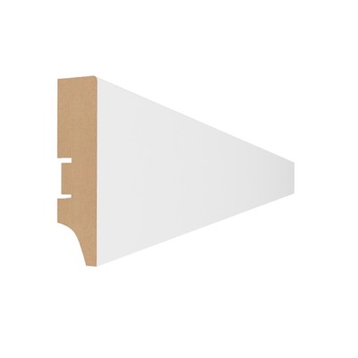 Плинтус напольный МДФ «60», 2000×60×16 мм, цвет белый