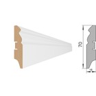 Напольный плинтус МДФ  70E 2000х70х16 Белый 4829210 - фото 310225902