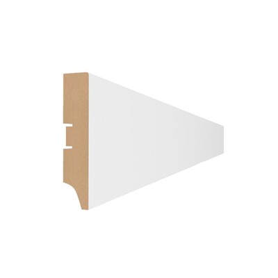 Плинтус напольный МДФ «80А», 16×80×2000 мм, цвет белый