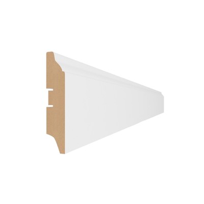 Плинтус напольный МДФ «82», 16×82×2000 мм, цвет белый