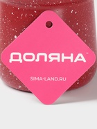 Турка Доляна «Мрамор рэд», 500 мл, d=9 см, 19.5×9×14 см, пластиковая ручка, антипригарное покрытие, индукция, красная - Фото 6