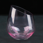 Стакан стеклянный для виски «Иллюзия», 400 мл, цвет розовый - фото 318288466