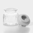 Банка для сыпучих Доляна «Голубки», 500 мл, 11×17 см, с керамической крышкой, стекло, прозрачная - Фото 2