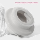 Банка для сыпучих Доляна «Голубки», 500 мл, 11×17 см, с керамической крышкой, стекло, прозрачная - Фото 3