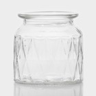 Банка для сыпучих Доляна «Голубки», 500 мл, 11×17 см, с керамической крышкой, стекло, прозрачная - Фото 5