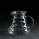Чайник стеклянный заварочный с крышкой «Бриз», 500 мл - фото 5835327