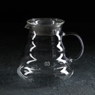 Чайник стеклянный заварочный с крышкой «Бриз», 700 мл - фото 5835334