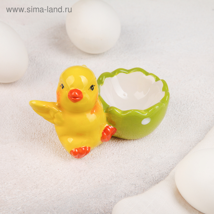 Подставка для яица «Цыплёнок цыпа», 9,5×5,5×6,5 см - Фото 1