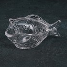 Конфетница стеклянная «Рыба», 100 мл, 16,5×7,6×10 см - Фото 1