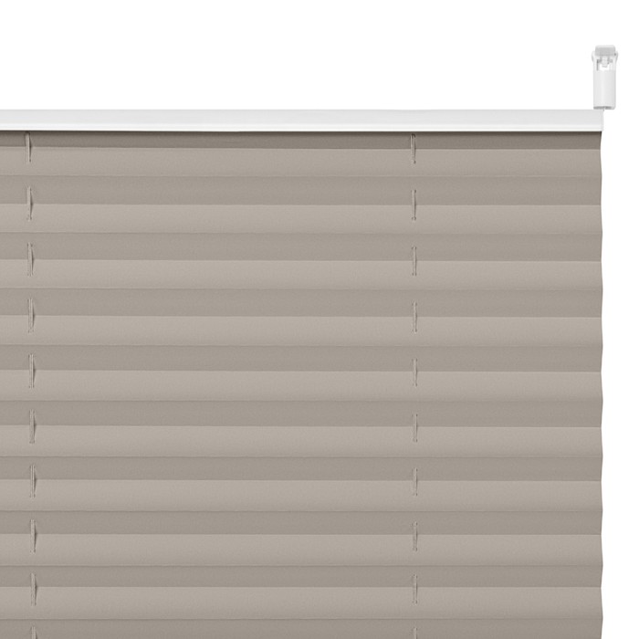 Штора плиссе «Плайн», 45 х 160 см, цвет серый - фото 1898278888