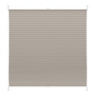Штора плиссе «Плайн», 60 х 160 см, цвет серый - Фото 1