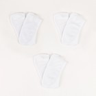Набор женских носков-подследников (3 пары) MINAKU размер 36-37 (23 см) - Фото 1