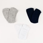 Набор мужских носков-невидимок MINAKU 3 пары, размер 40-41 (27 см) - фото 9520432