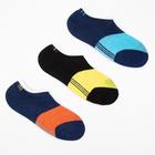 Набор носков мужских укороченных MINAKU 3 пары, размер 40-41 (27 см) - фото 1782841