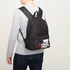 Рюкзак школьный молодёжный «Джокер», отдел на молнии, наружный карман, цвет чёрный, 33х13х37 см - фото 25605496