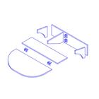 Стол подвесной раскладной «Прованс», 780×240(660)х216 мм, цвет дуб сонома - Фото 2