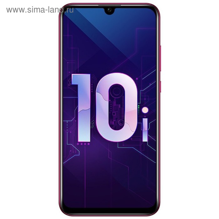 Смартфон Honor 10i, 128Гб, 6.21", 2sim, 32мп, Android 9.0, красный - Фото 1
