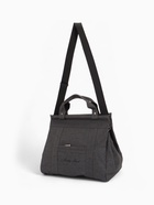 Сумка дорожная на молнии, наружный карман, длинный ремень, серая - фото 59316940