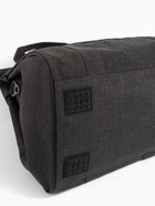 Сумка дорожная на молнии, наружный карман, длинный ремень, серая - Фото 8