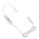 Таймер с вилкой Uniel, 220 В, 150 Вт, разъем L/N, для фитосветильника, провод 2 м - Фото 1