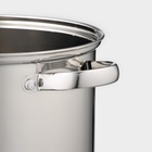 Кастрюля Magistro Grande, 5.5 л, с крышкой, капсульное дно, индукция, нержавеющая сталь - Фото 4