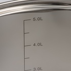 Кастрюля Magistro Grande, 5.5 л, с крышкой, капсульное дно, индукция, нержавеющая сталь - Фото 5