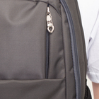 Рюкзак школьный, 2 отдела на молниях, 2 наружных кармана, 2 боковых кармана, цвет серый - Фото 4