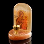 Икона «Божией Матери Избавительница», с подсвечником, селенит - фото 9747957