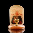 Икона настольная «Ксения Петербургская», с подсвечником на 1 свечу, селенит - Фото 2