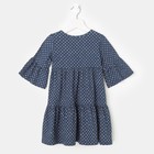 Платье для девочки, цвет синий, рост 128 см (64) - Фото 3