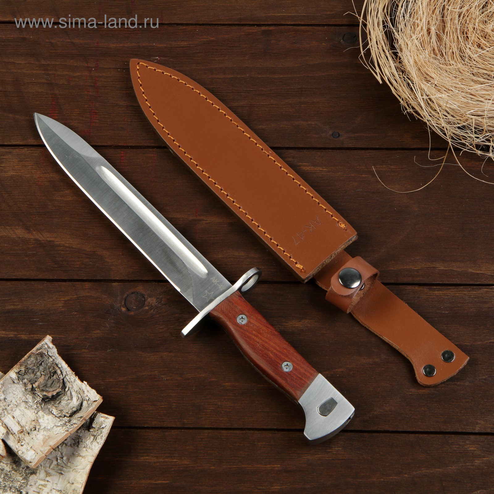 Нож тактический АК-47, коричневая рукоять (4811385) - Купить по цене от ...