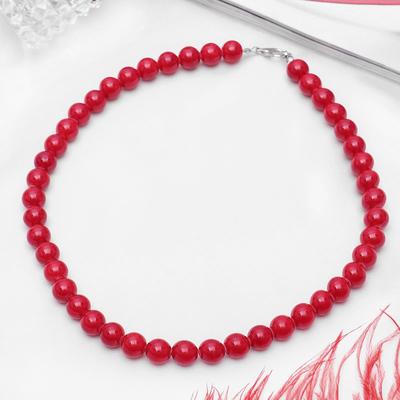 Бусы шар №10 «Коралл», 45см