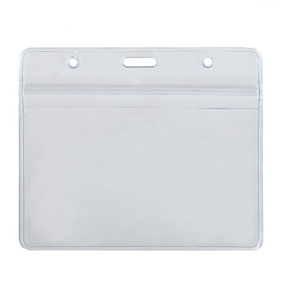 Бейдж горизонтальный Calligrata 108×76 мм, внешний размер 95×115 мм, 350 мкр, с зип защёлкой