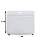 Бейдж горизонтальный Calligrata 108×76 мм, внешний размер 95×115 мм, 350 мкр, с зип защёлкой  (артикул 4643703)  большой выбор товаров оптом и в розницу по низким ценам с доставкой