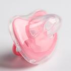 Соска - пустышка силиконовая ортодонтическая, от 6 мес., с колпачком, в контейнере, цвет розовый - Фото 3