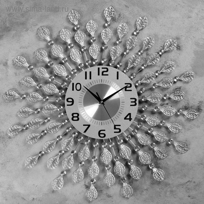 Часы настенные, серия: Ажур, "Ожеше", плавный ход, d-60 см, циферблат 22 см - Фото 1