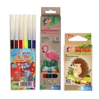 Набор первоклассника, 44 предмета, ЛУЧ «ЗОО», в папке - Фото 7