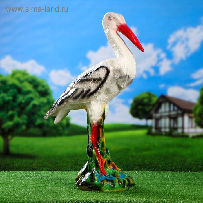 Садовая фигура "Аист" 76х51см - Фото 1
