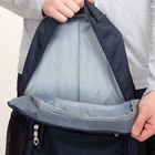 Рюкзак школьный, 2 отдела на молниях, 2 наружных кармана, 2 боковых кармана, цвет синий - Фото 6