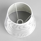 Абажур Е14 белый-серебро 20х20 см.  (артикул 4415789)  большой выбор товаров оптом и в розницу по низким ценам с доставкой