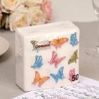 Салфетки бумажные «Гармония цвета. Бабочки», 50 шт. - Фото 4