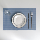 Салфетка сервировочная на стол «Плетение», 45×30 см, цвет синий - фото 8945103