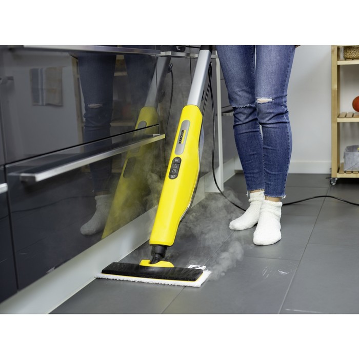 Паровая швабра Karcher SC 3 Upright Easyfix, 1600 Вт, 500 мл, шнур 5 м, жёлтая - фото 51318843