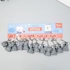 Брелок резина 3D "Коала" 4,5х3,3х2,3 см (комплект 9 шт) - фото 25393629