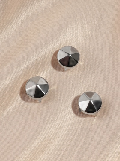 Хольнитен «Конус», d = 10 мм, 4 крепления, 50 шт., цвет серебряный