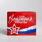 Пакет ламинированный горизонтальный «С Днем защитника Отечества», S 15 × 12 × 5,5 см - Фото 2