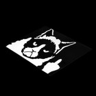 Наклейка на авто 10×13 см, светоотражающая, «Кот» - Фото 2