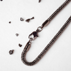 Кулон "Безумие" пересечение колец, цвет серый, 70см - фото 25671834